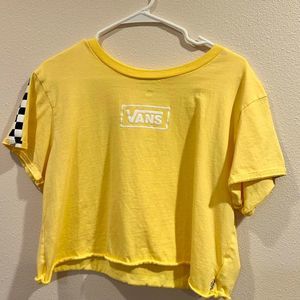 cropped vans shirt w checkered